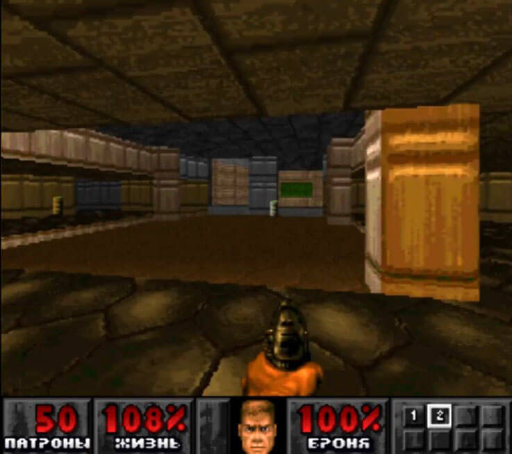 Doom - геймплей игры на PlayStation